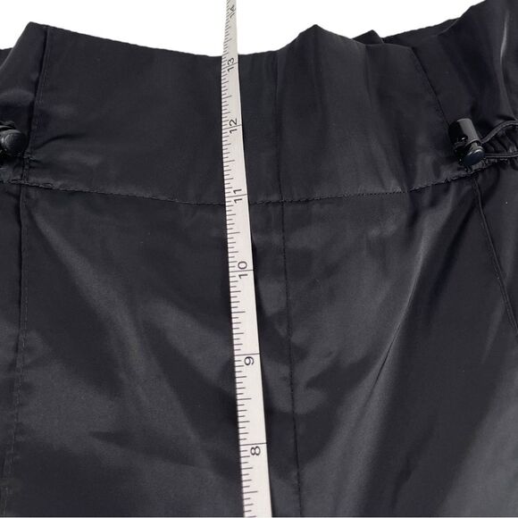 Adidas Black 7/8 Satin Wide Leg Drawcord Athleisure Pants Size Small - Picture 11 of 12